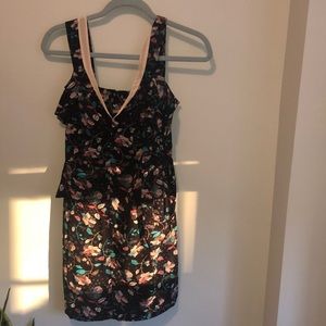 Cocktail dress with peplum waist